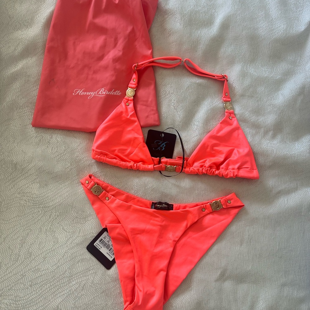 Honey Birdette Coral Bikini Set
